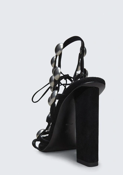 Shop Alexander Wang Rubie Lace-up Sandal In Black