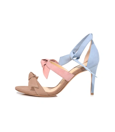Shop Alexandre Birman Cameo/peach/crystal Blue Lolita Sandal
