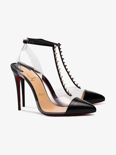 Shop Christian Louboutin 'noisy Spike 100' Pumps In Black