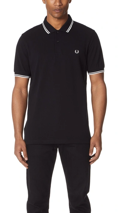 Shop Fred Perry Shirt In Black/porcelain