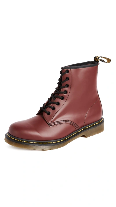 Shop Dr. Martens' 1460 8 Eye Boots In Cherry Red