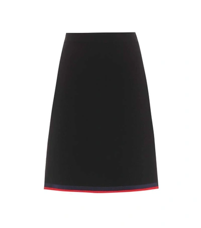 Shop Gucci Wool Skirt In Black