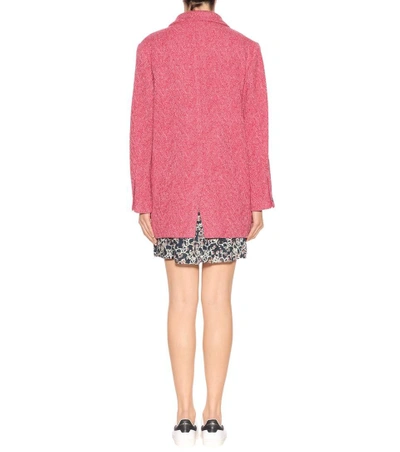 Shop Isabel Marant Étoile Floyd Wool-blend Blazer In Pink