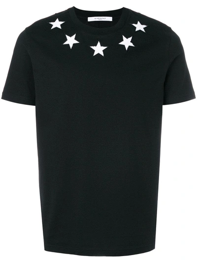 Shop Givenchy Cuban-fit Star Appliqué T-shirt