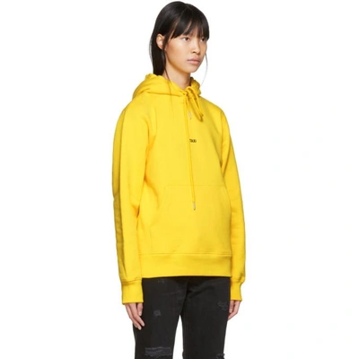 Shop Helmut Lang Yellow Taxi Hoodie