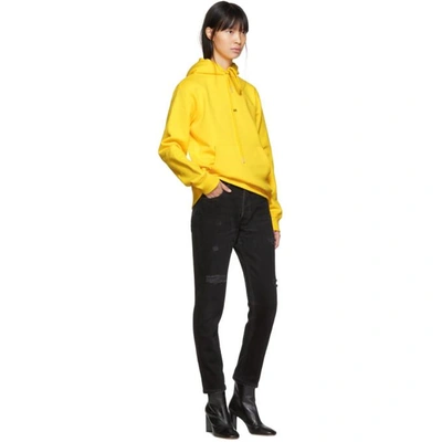 Shop Helmut Lang Yellow Taxi Hoodie