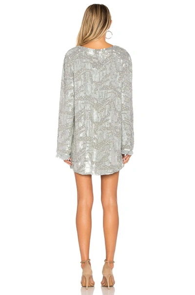 Shop Aje Odyssey Sequin Dress In Gray