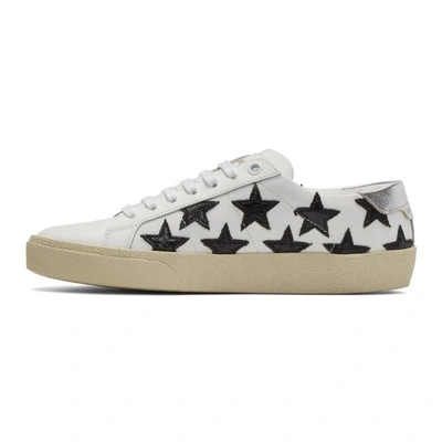 White & Black Court Classic California Sneakers 