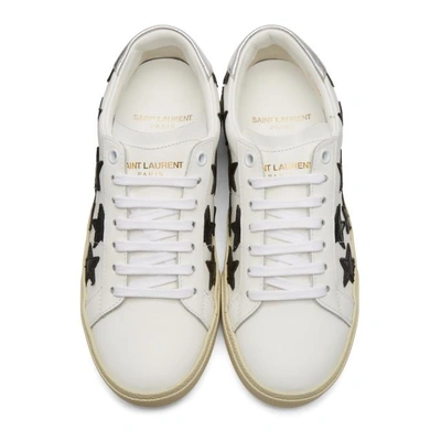 White & Black Court Classic California Sneakers 