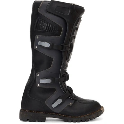 Shop Balenciaga Black High Moto Boots