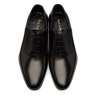 Shop Paul Smith Black Fleming Oxfords In 79