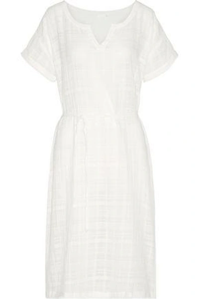 Shop Skin Woman Crinkled Cotton-gauze Nightdress White