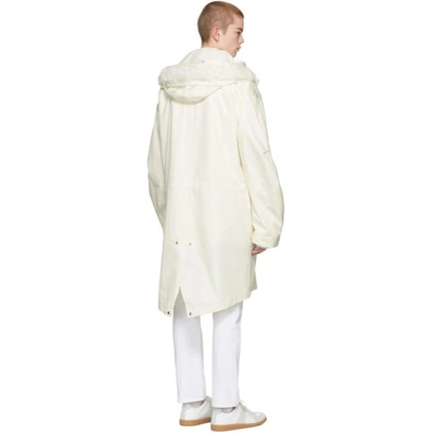 Shop Helmut Lang Off-white Re-edition Hooded Parka