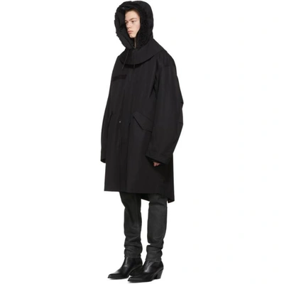 Shop Helmut Lang Black Re-edition Hooded Parka