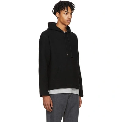 Our Legacy Chunky Waffle Knit Hoodie In Black | ModeSens