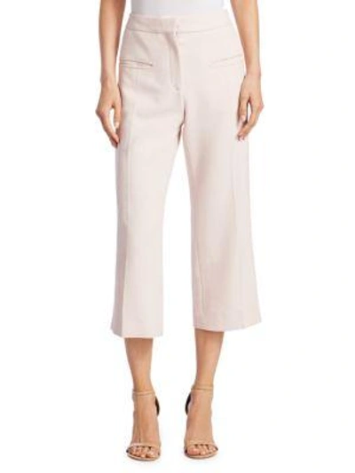 Shop Carven Cropped Tailored Pants In Pastel Pink
