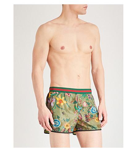 snake print swim trunks
