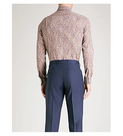 Shop Paul Smith Paisley-print Soho-fit Cotton Shirt In Pink