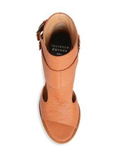 Shop Laurence Dacade Deric Leather Sandals In Camel