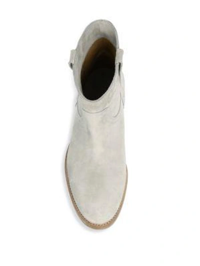 Shop Laurence Dacade Rindy Suede Booties In Off White