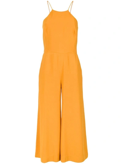 Shop Andrea Marques Pockets Cropped Jumpsuit