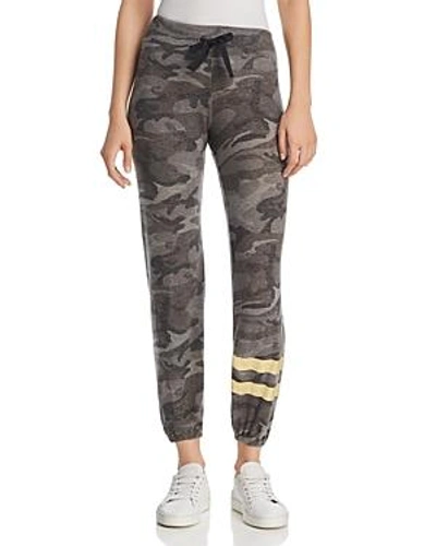 Shop Sundry Camouflage Foil-stripe Sweatpants In Charcoal Camo