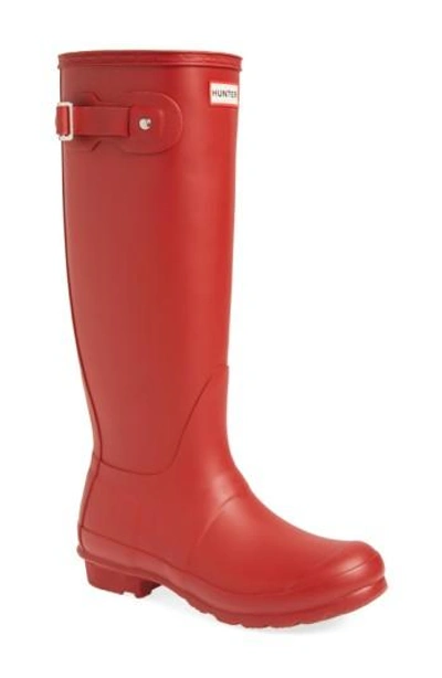 Shop Hunter 'original Tall' Rain Boot In Military Red