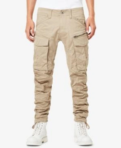 Shop G-star Raw Men's Rovic Zip 3d Straight Tapered Cargo Pant In Dune