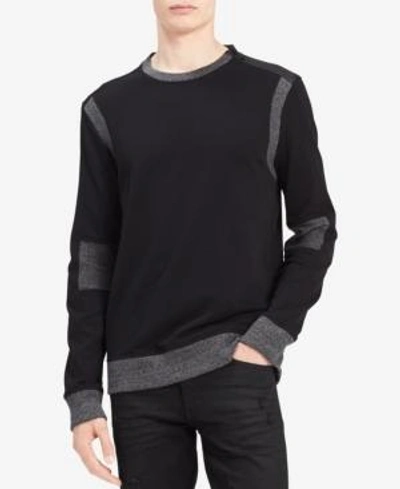 Shop Calvin Klein Jeans Est.1978 Men's Moto Sweatshirt In Black