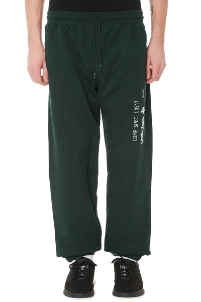 Shop Adidas Originals By Alexander Wang Green Cotton Pants