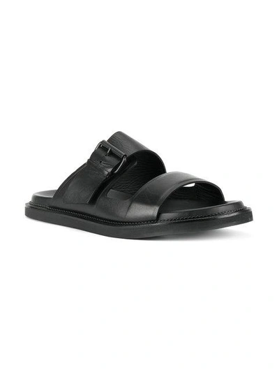 Shop Dsquared2 Buckle Sandals In Black