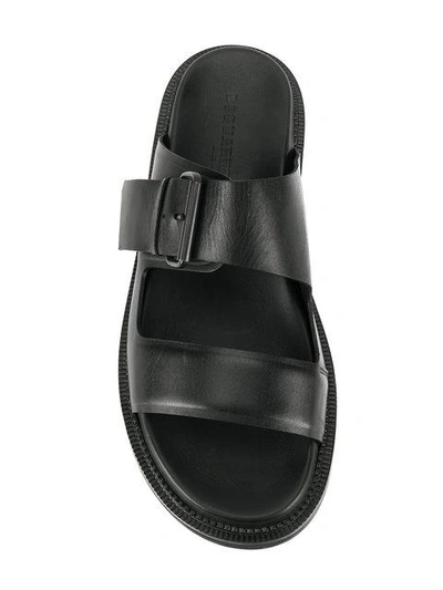 Shop Dsquared2 Buckle Sandals In Black