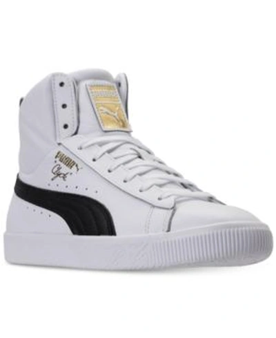 Puma Men's Clyde Core Mid Core Foil Casual Sneakers From Finish Line In ...