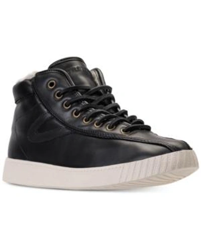 Shop Tretorn Men's Nylite Hi 2 Casual Sneakers From Finish Line In Black