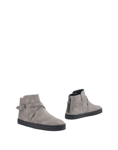 Shop Hogan Rebel Ankle Boot In Grey