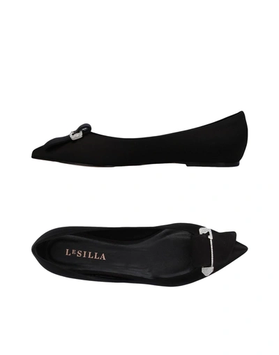 Shop Le Silla Ballet Flats In Black