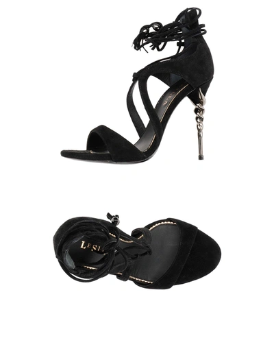 Shop Le Silla Sandals In Black