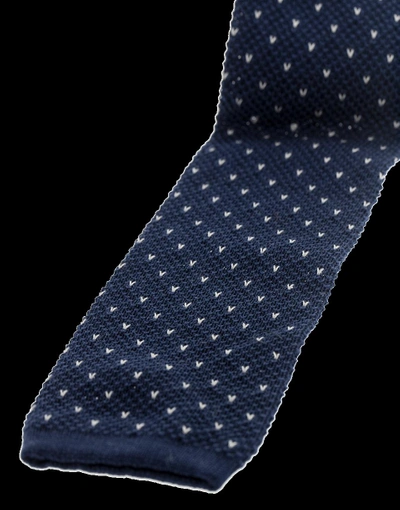 Shop Brunello Cucinelli Textured Tie In Blu-grig