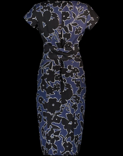Shop Michael Kors Sarong Dress With Sash In Sapphire