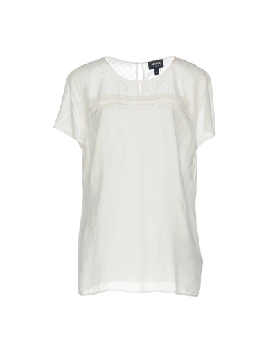 Shop Armani Jeans Blouses In White