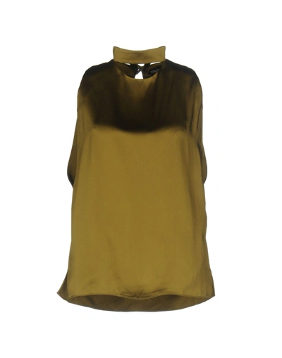 Shop Tom Ford Tops In Military Green
