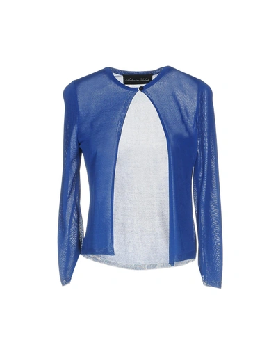 Shop Antonino Valenti Cardigan In Bright Blue