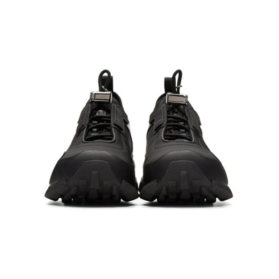 Shop Prada Black Fly Technical Sneakers