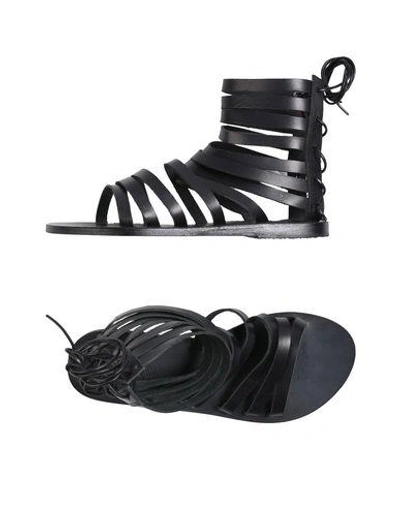 Shop Ancient Greek Sandals Sandals In Black