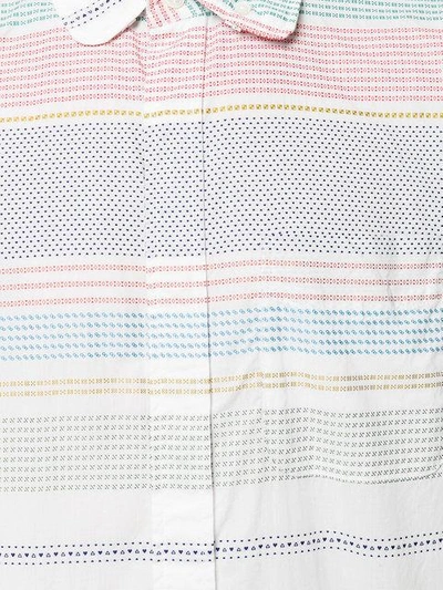 Shop Engineered Garments Dobby Stripe Shirt In Multicolour