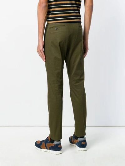 Shop Dsquared2 Classic Slim Chinos - Green