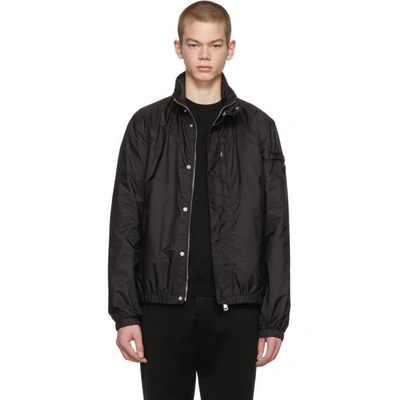 Shop Prada Black Nylon Chest Pocket Jacket