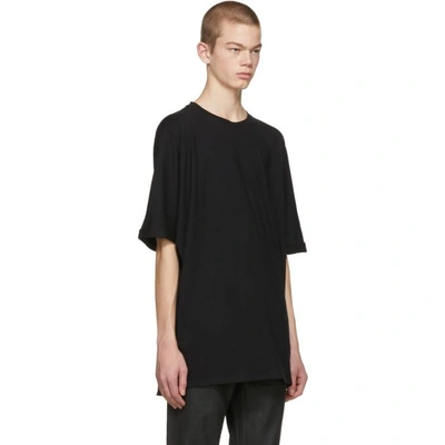 Shop Helmut Lang Black Oversized Uni Sleeve T-shirt