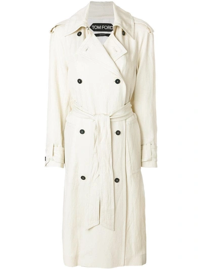 Shop Tom Ford Belted Trench Coat