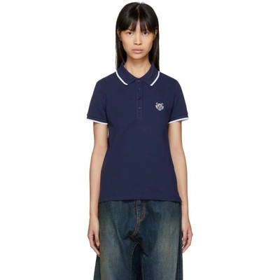 Shop Kenzo Navy Tiger Crest Polo